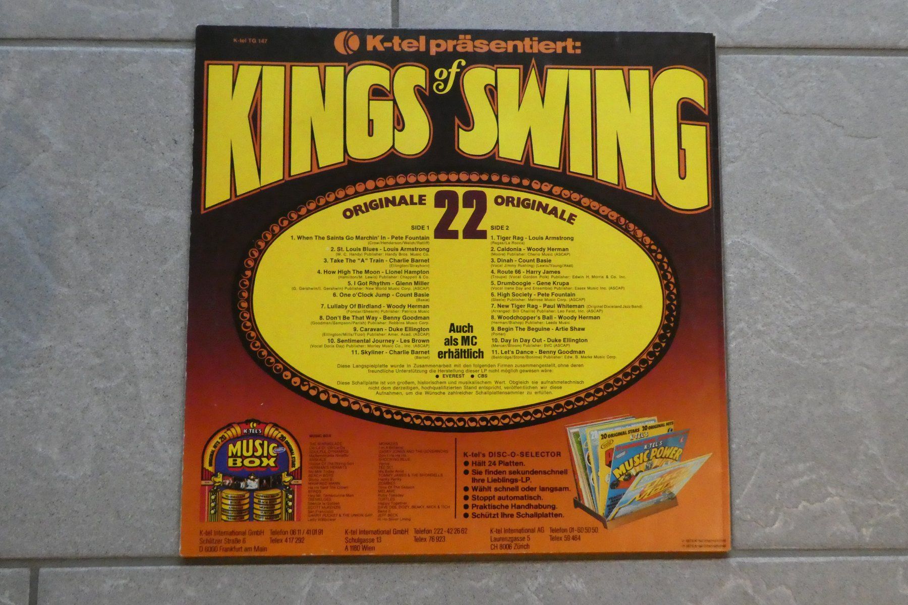 Dischi in vinile: Kings of Swing LP, 22 Originale – Usato da Andelfingen venduto da Annegret06 1