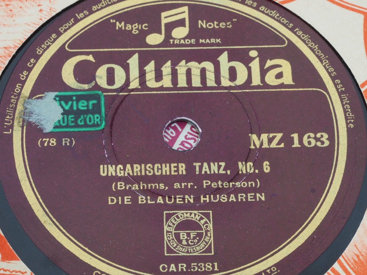 Vinyles: DISQUES 78 TOURS – D'occasion à Lausanne par Leag 5