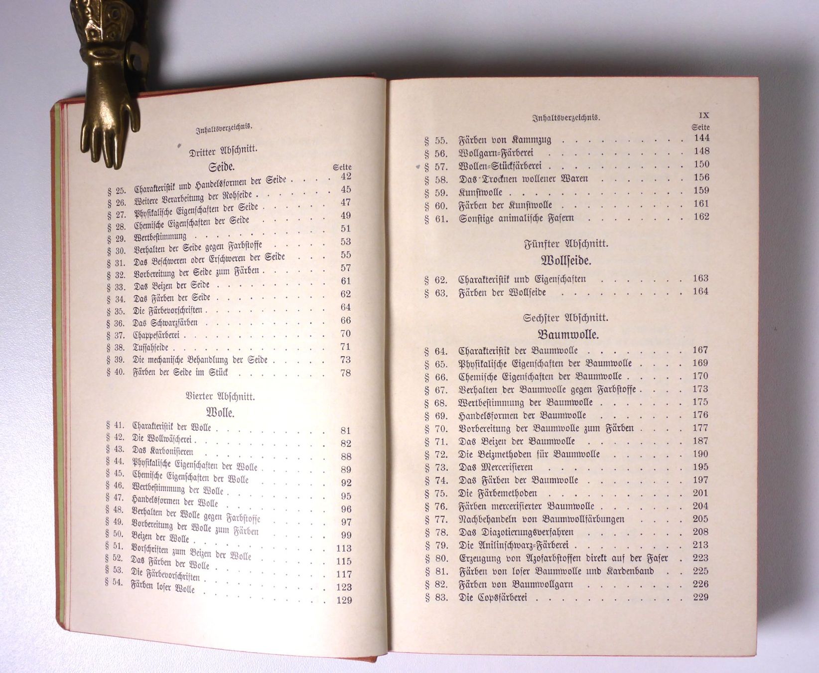 Libri: Ganswindt: Färberei. 3. Aufl. 1904. – Usato da Erschwil venduto da taglang 2