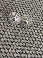 Ohrstecker Monet silberfarben rund guter Zustand