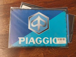 Blechschild Piaggio