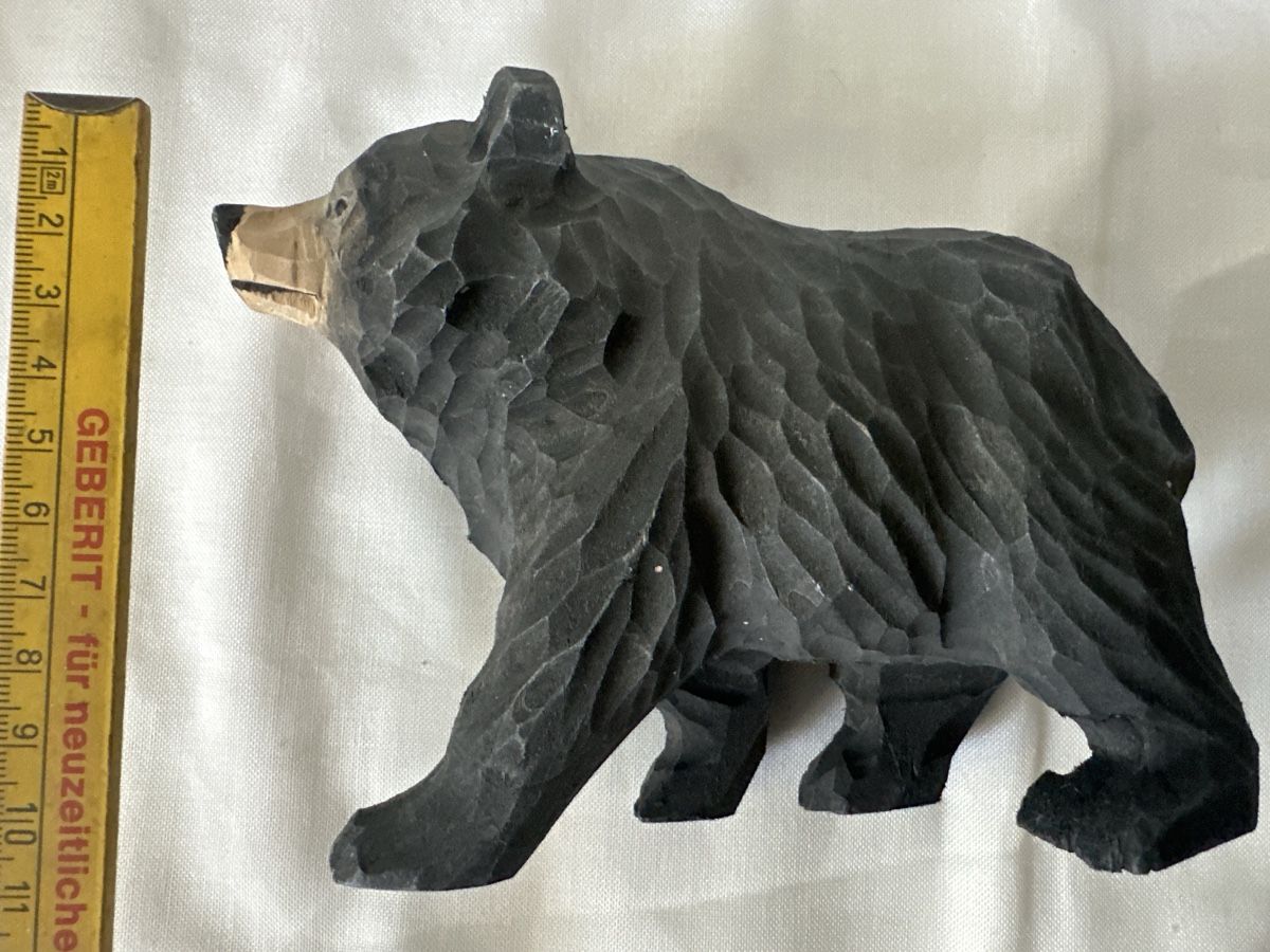 Statuette: Holzfigur Bär handgeschnitzt Deko-Objekt  – Usato da Zürich venduto da Chaeffeler 5