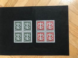 Sondermarken W19 + W20 im 4er Block **
