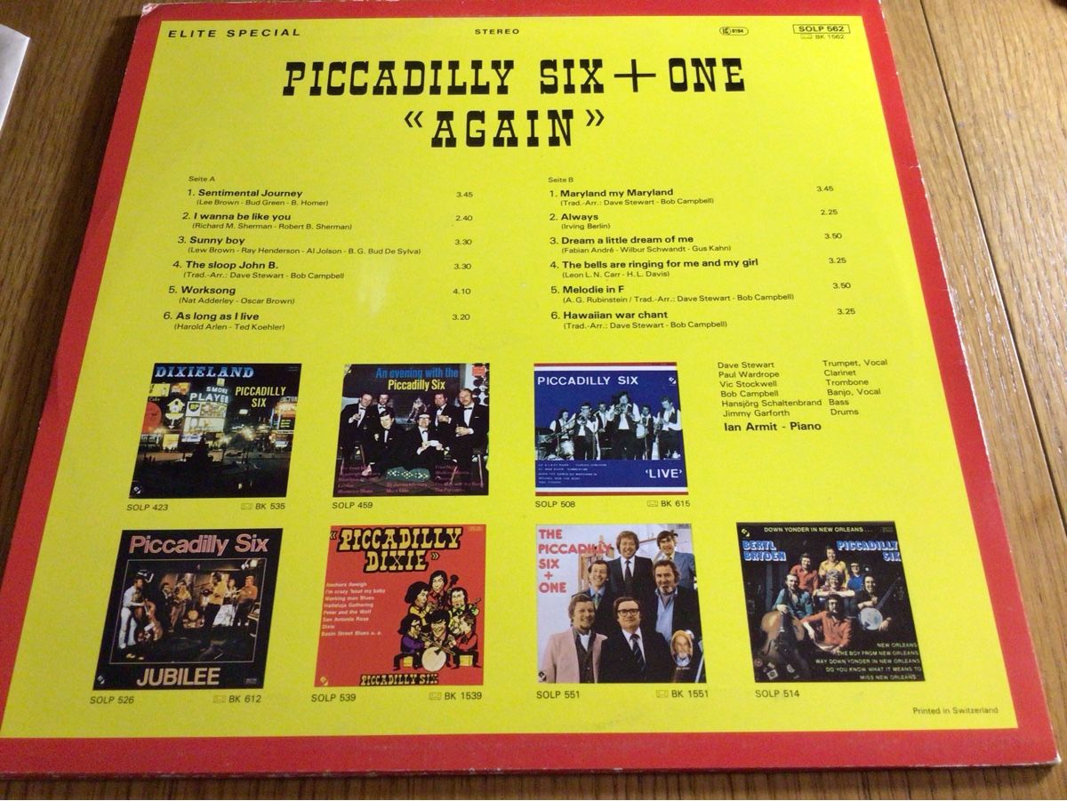 Dischi in vinile: Piccadilly Six + One "Again" LP Vinyl Schallplatte 1982 – Usato da Steinach venduto da Quarkie 1