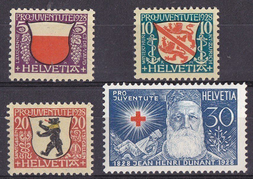 Tutti i francobolli: 1928 Pro Juventute Satz  ** Postfrisch** – Nuovo (secondo la descrizione) da Adliswil venduto da Aenti