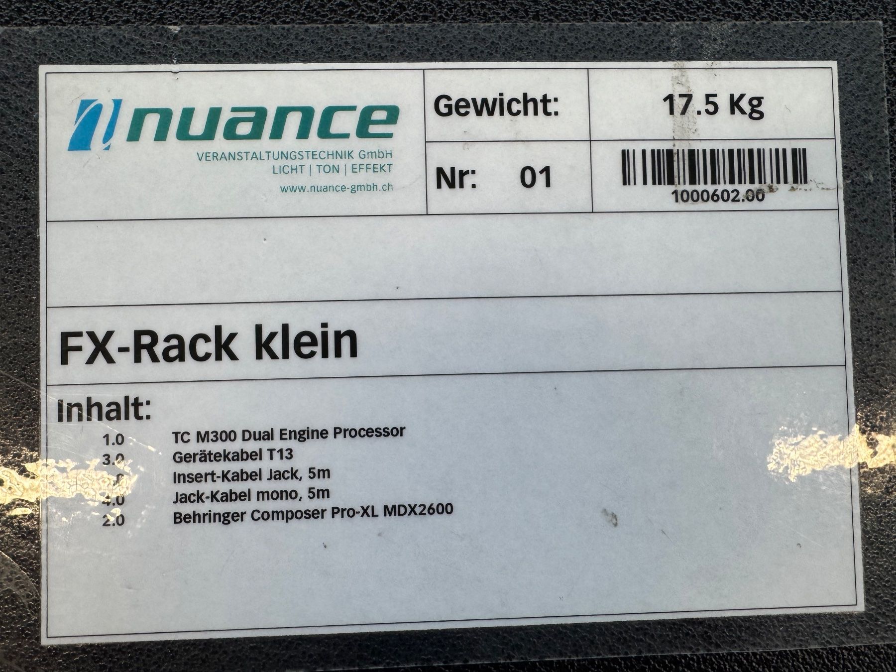 Equalizzatori: FX-Rack klein mit TC M300 Dual Engine Processor – Usato da Urtenen-Schönbühl venduto da nuancegmbh 1