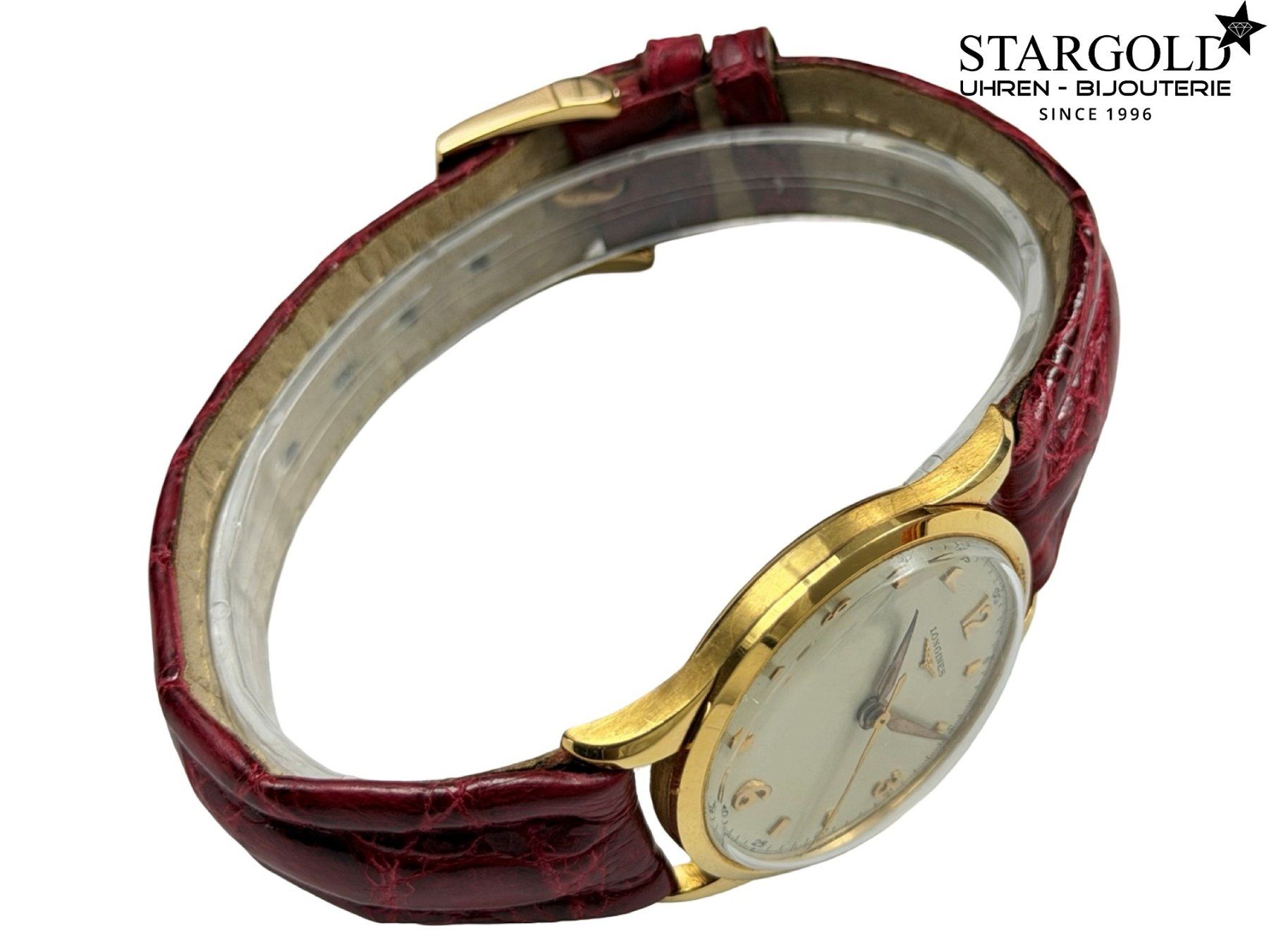 Longines Orologi: Longines Handaufzug Vintage Gold – Usato da Zürich venduto da Stargold-Uhren 5