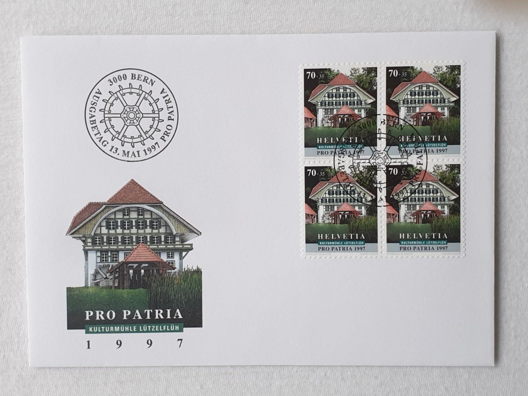 Tutti i francobolli: (148)   Pro Patria 1997 mit ET Stempel – Usato da Schwarzhäusern venduto da Inot3 5