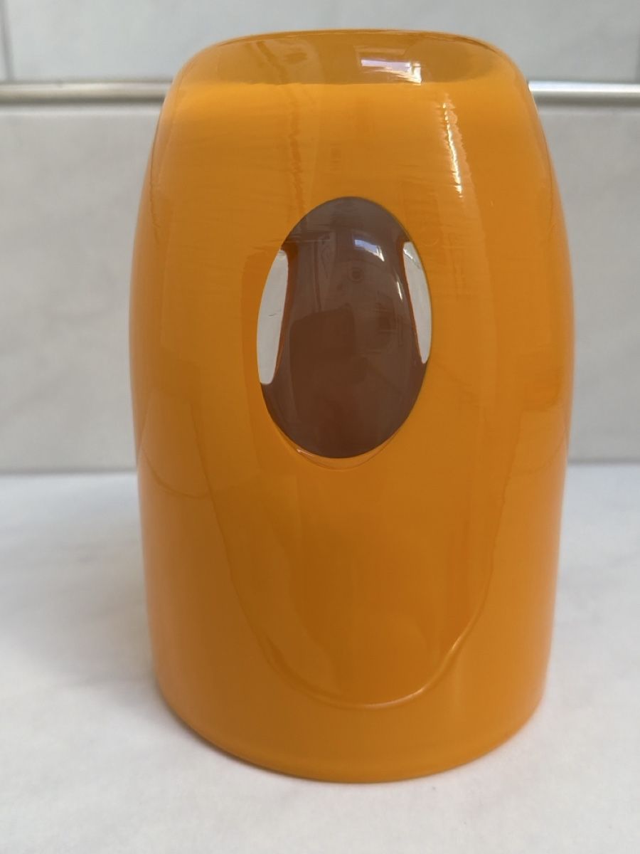 Vasi & Recipienti: Glasvase Orange mit klaren Einschlüssen. – Usato da Biberist venduto da Momo33 6