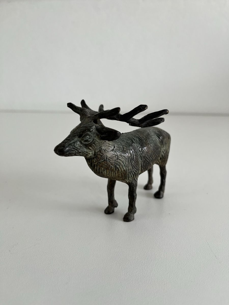 Statuette: Hirsch aus Bronze – Usato da Wetzikon ZH venduto da seli03 3