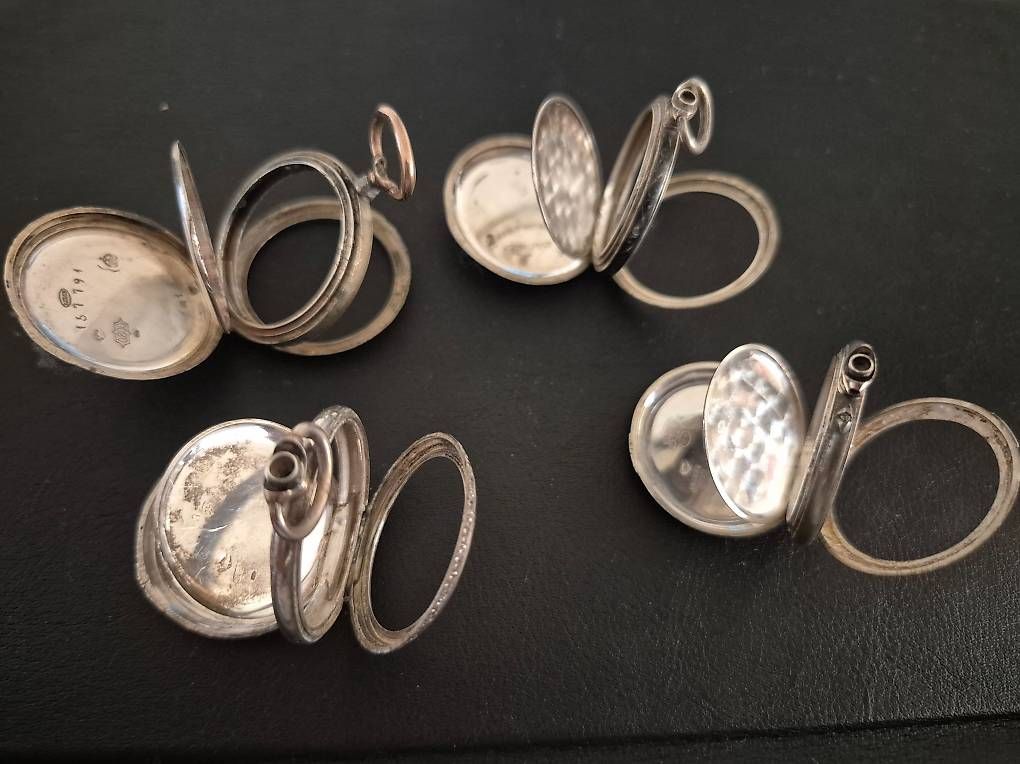 Uhren: 4 x TaschenUhr Silber – Gebraucht aus Fahrweid von ako_kj6k