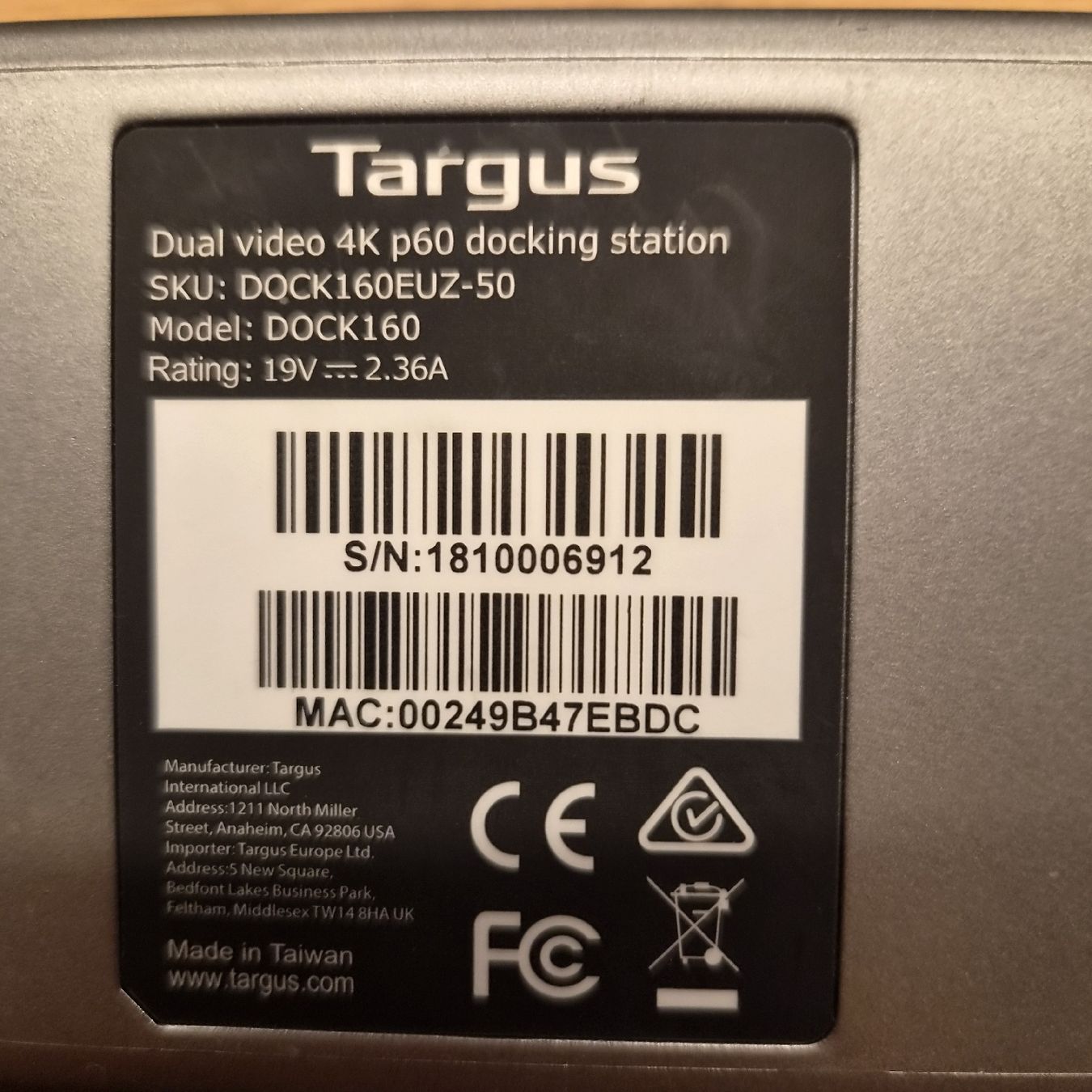 Targus Dockingstation: Targus Dockingstation P60 – Gebraucht aus Sarmenstorf von Turischt 4