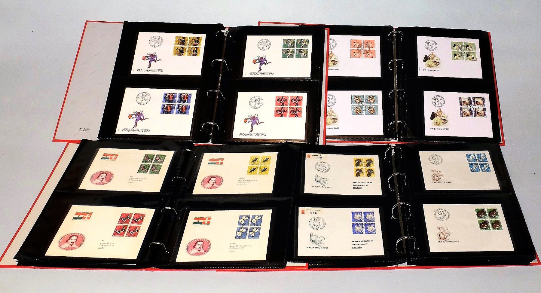 Tutti i francobolli: Pro Patria Sammlung 1960-2025 FDC Viererblock – Usato da Sevgein venduto da WHaelmi 1