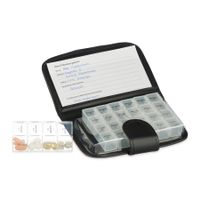 TABLETTENBOX 7 TAGE MIT ETUI durchsichtig