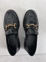 Massimo Dutti mocassini donna pelle nera taglia 36