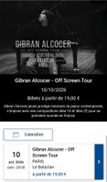 2 places pour voir Gibran Alcocer