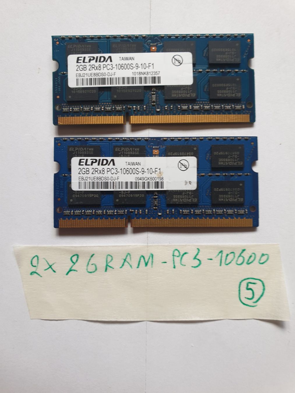Memoria / RAM: 2x2Gram / 10600 – Usato da Moudon venduto da Amaroli7