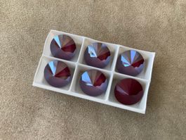 Swarovski / 1122 Rivoli / 12 mm (Dark Red) 1 Stück