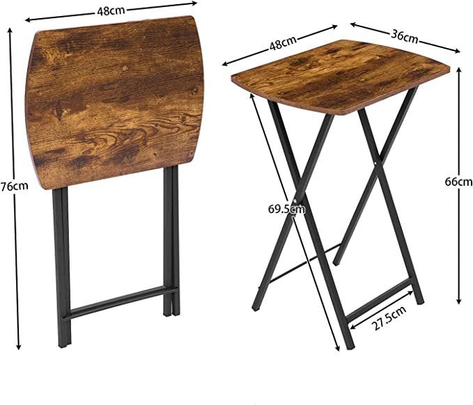 Tavoli: Beistelltisch Klappbar Sofatisch tabletttisch Kaffeetisch – Nuovo e nell'imballaggio originale da Zürich venduto da NovaDen 2