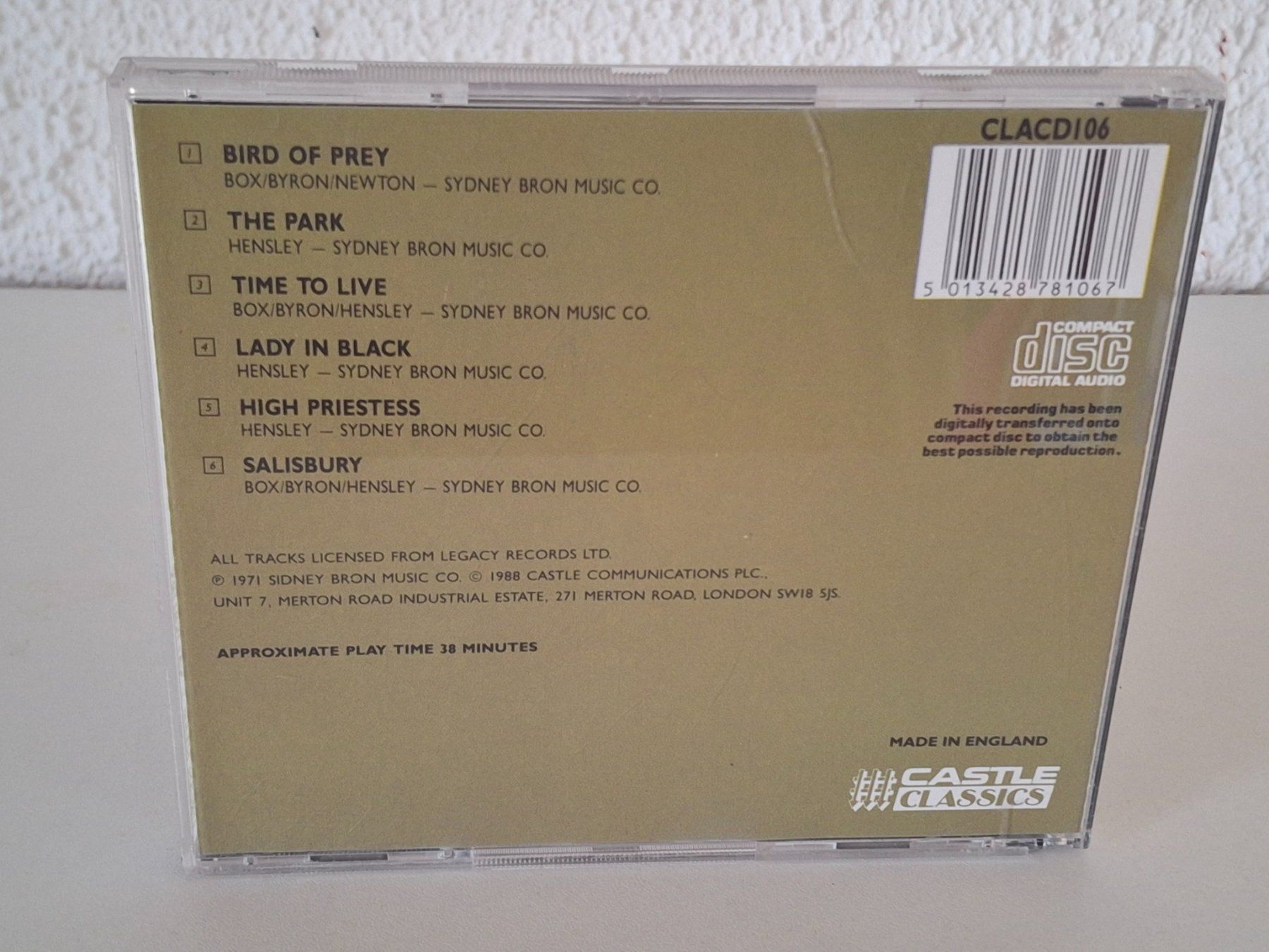 CD: CD Uriah Heep - Salisbury – Usato da Aarberg venduto da Jackup1 1