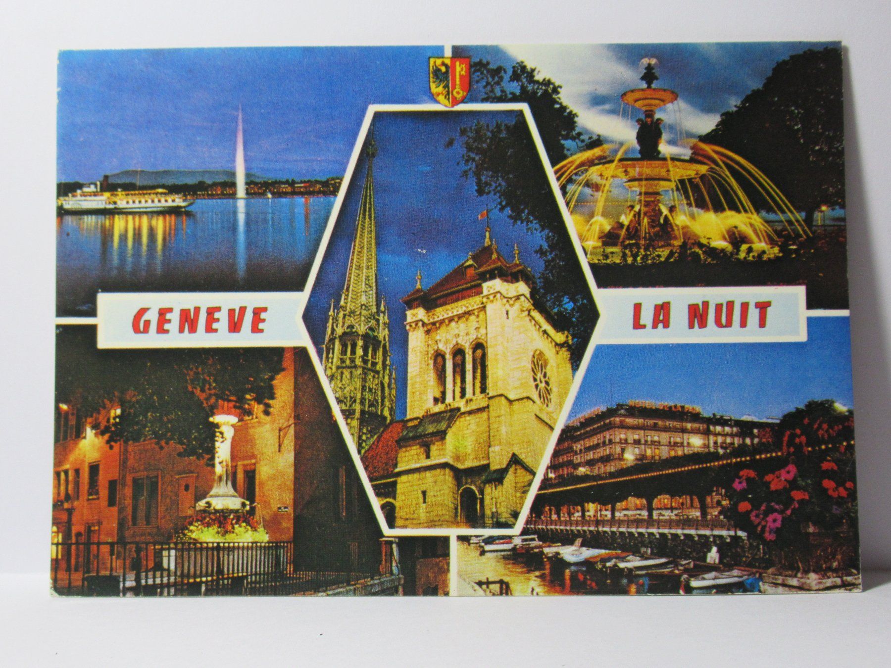 Cartoline postali: Genève bei Nacht – Usato da Grenchen venduto da Bluemchen1900