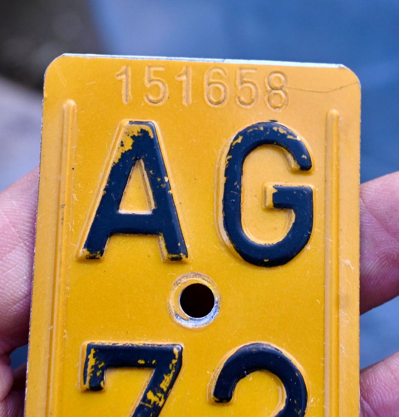 Insegne: Mofanummer AG 72 von 1972 - AARGAU – Usato da Pfaffhausen venduto da mono_rec 4