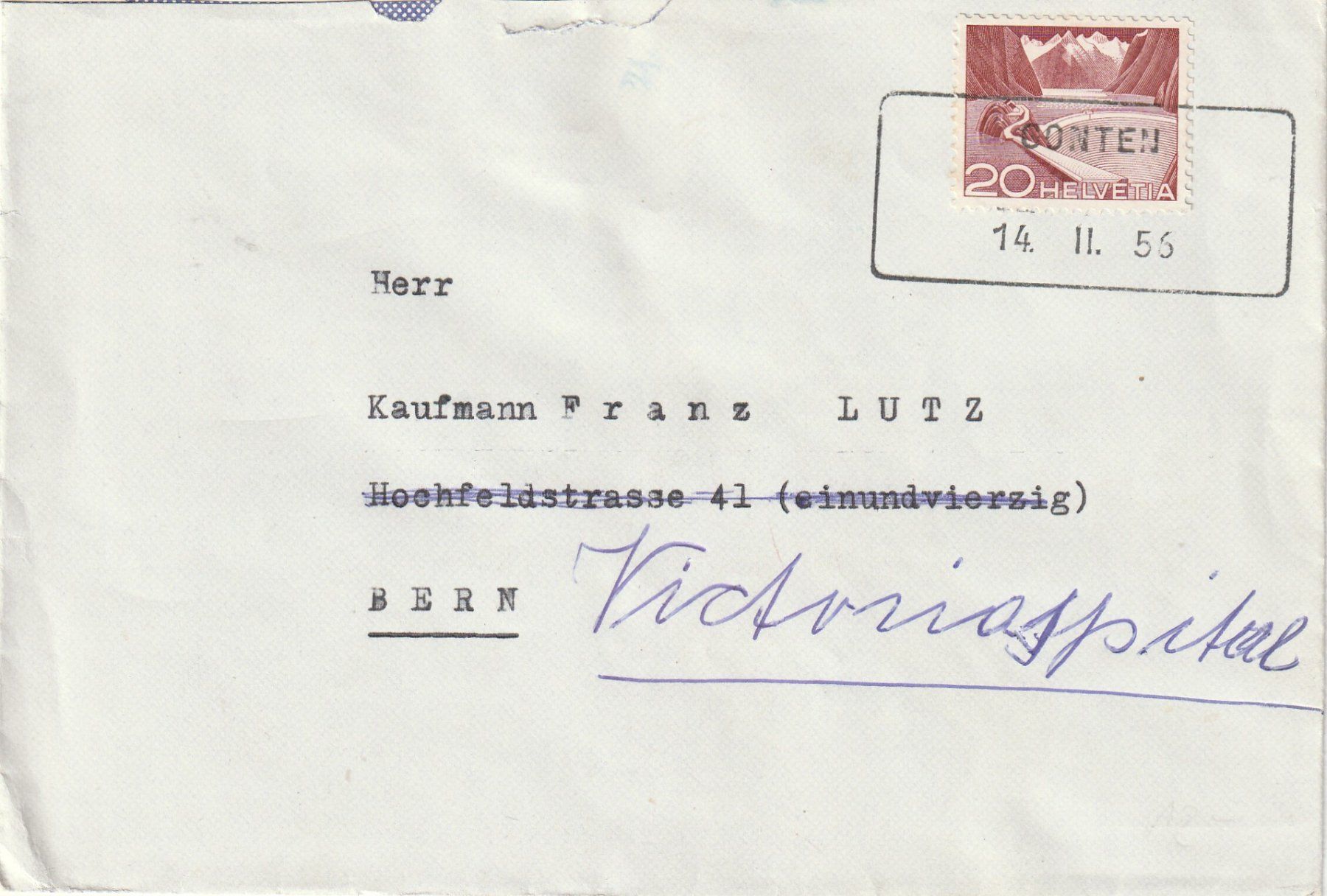 Alle Briefmarken: Aushilfsstempel Gonten auf Brief – Gebraucht aus Rorschacherberg von fratovi2 1
