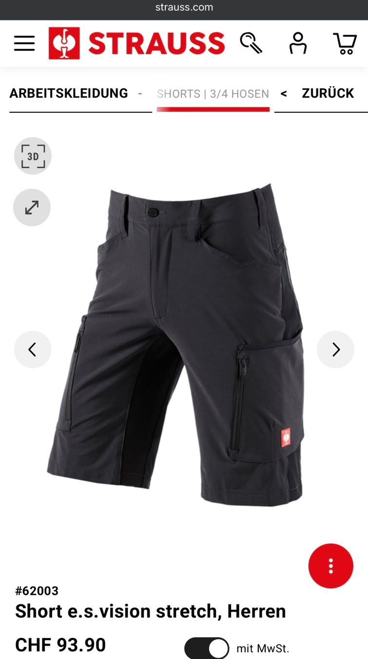 Engelbert Strauss Pantaloni: Engelbert Strauss Shorts Gr. 46 – Nuovo (secondo la descrizione) da Bülach venduto da G_o_k_i 3