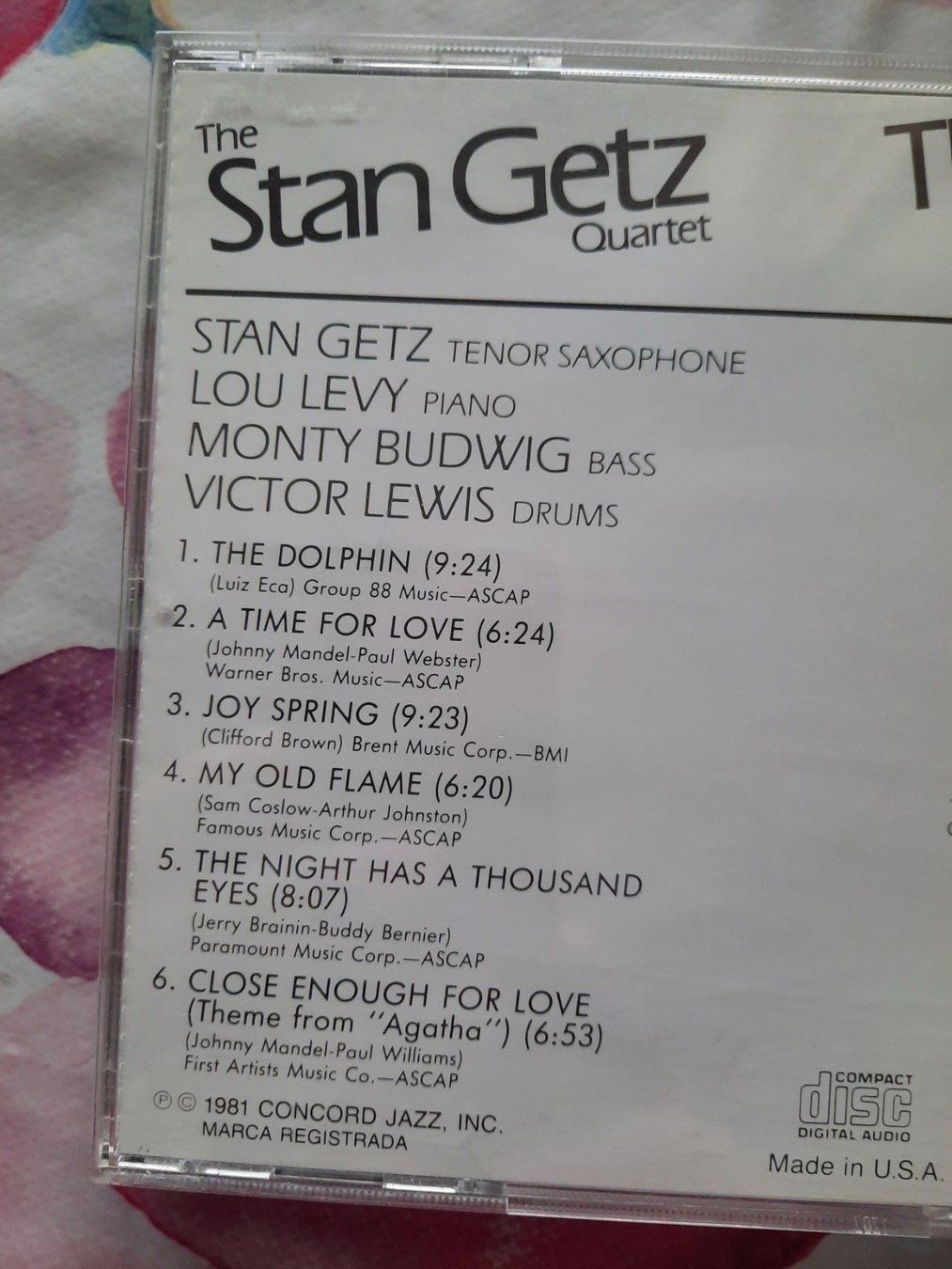 CDs: CD The Stan Getz Quartet - The Dolphin – Gebraucht aus Pully von bro_n52j 2