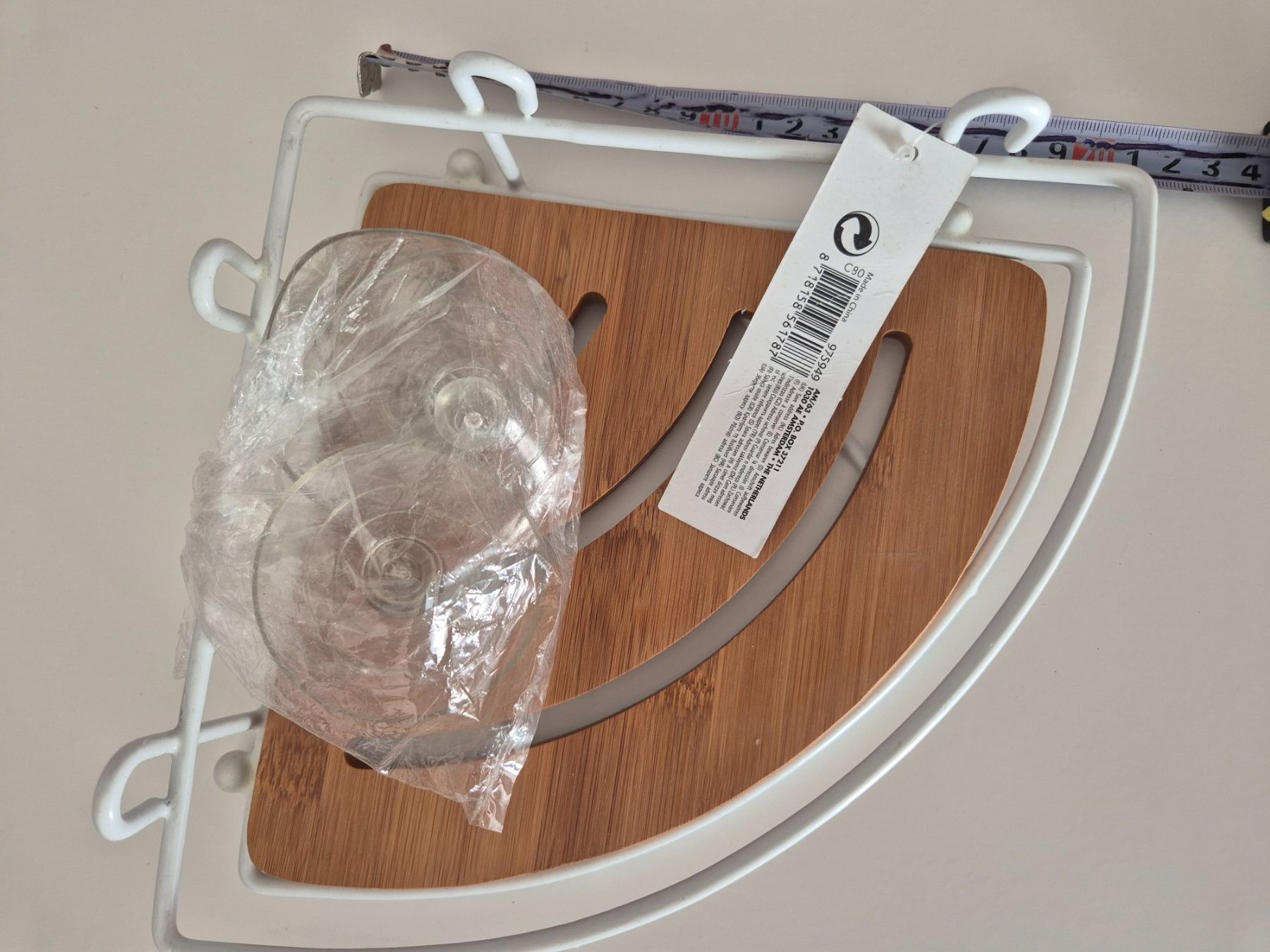 Regale: Bambus Eck-Duschregal mit Saugnäpfen – Neu und originalverpackt aus Zürich von pau_y8mv 2