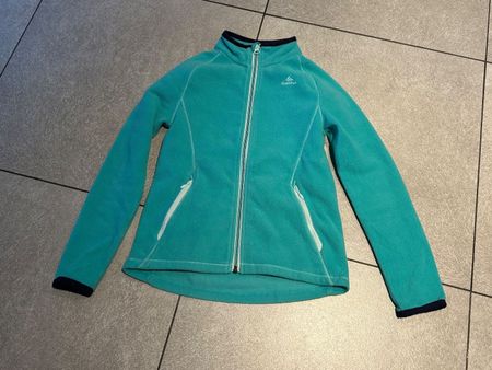 Veste fleece vert turquoise Quechua gr. 140