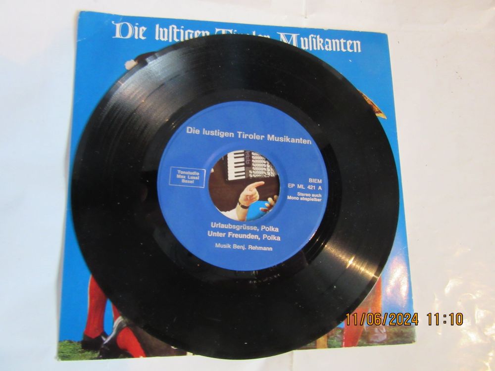 Dischi in vinile: Vinyl-Single Die lustigen Tiroler Musikanten – Usato da Rorbas venduto da julma1 2