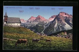 Inner-Arosa, Totale mit Kulm, Kirche und