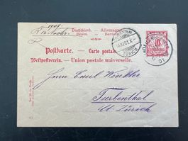 Postkarte 1901 Bayern Lindau     (G178)