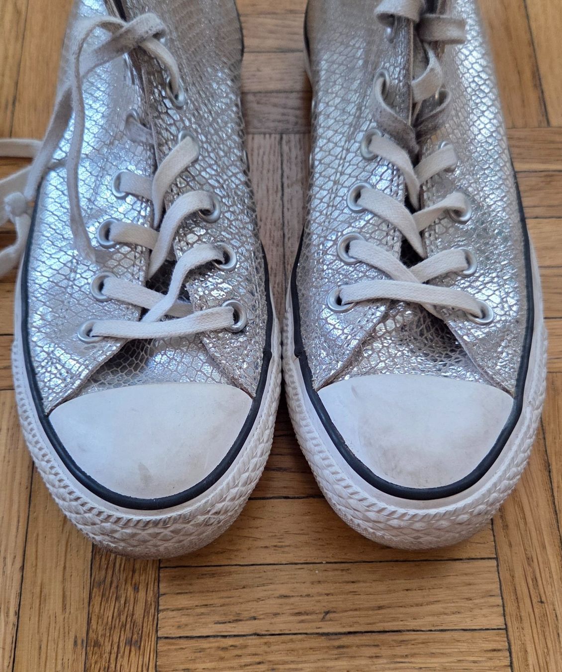 Converse Damenschuhe: Converse All Star Chucks Silber – Gebraucht aus Brüttisellen von ruebli-fan13 5