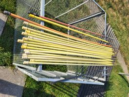 Ersatzpfahl weiss 120cm - geht auch für Netze, 1 Spitze
