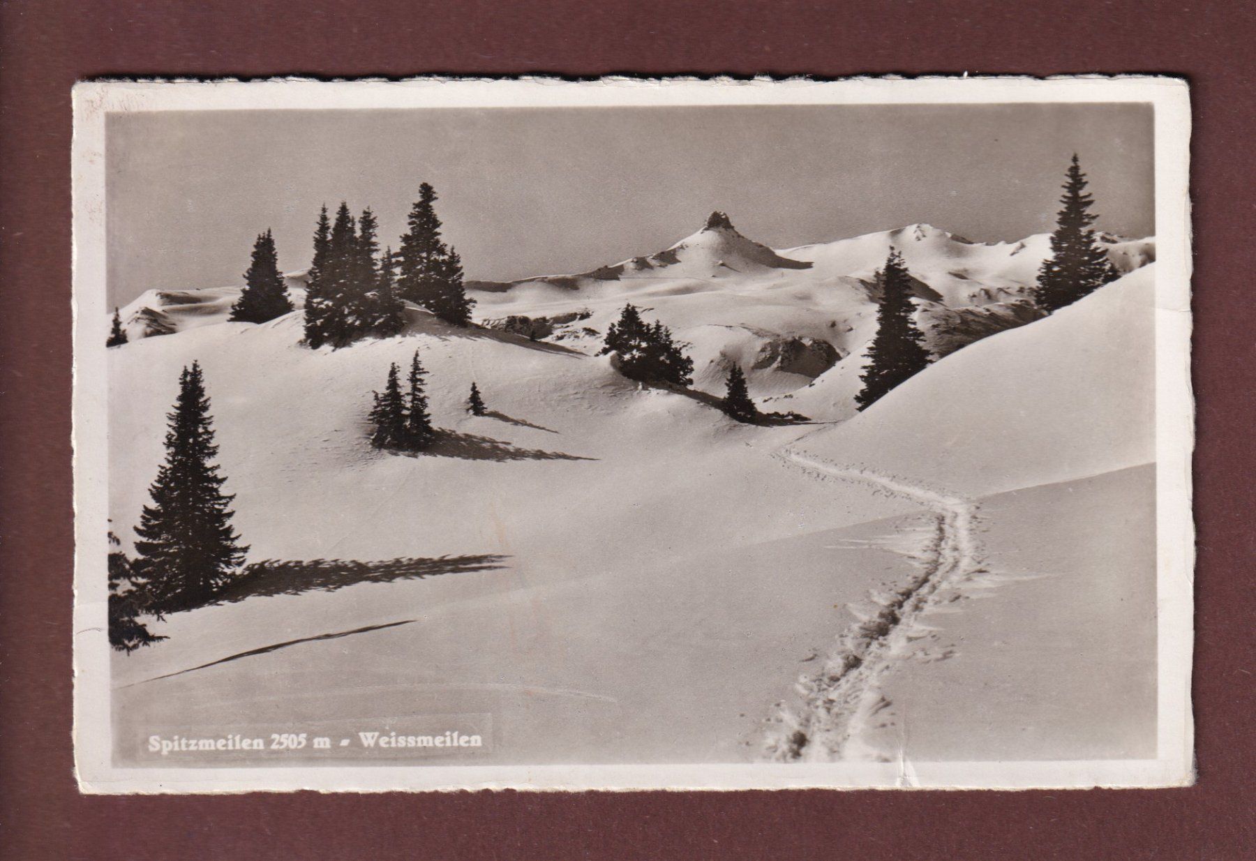 Cartoline postali: SPITZMEILEN - Weissmeilen // Falte // – Usato da Pully venduto da nicecards-shop
