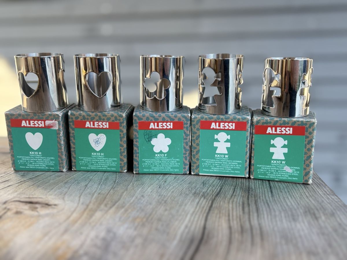 Alessi Sonstige Dekorationen & Accessoires: Alessi Serviettenringe 5er Set  – Gebraucht aus Würenlos von Ashley24