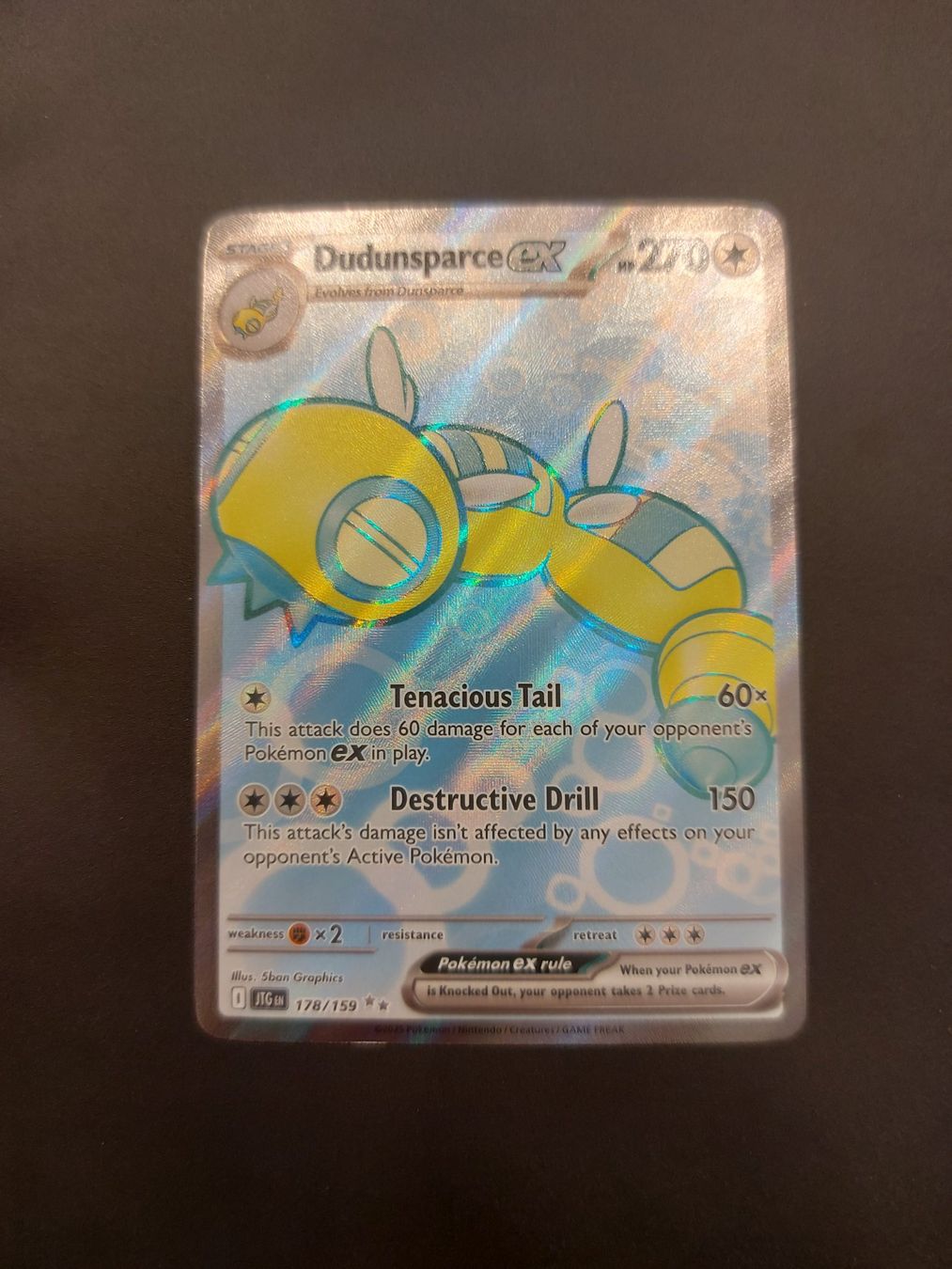 Pokémon Carte collezionabili: Dudunsparce ex  #178 Journey Together JTG EN – Usato da Biasca venduto da Sara_Poke123