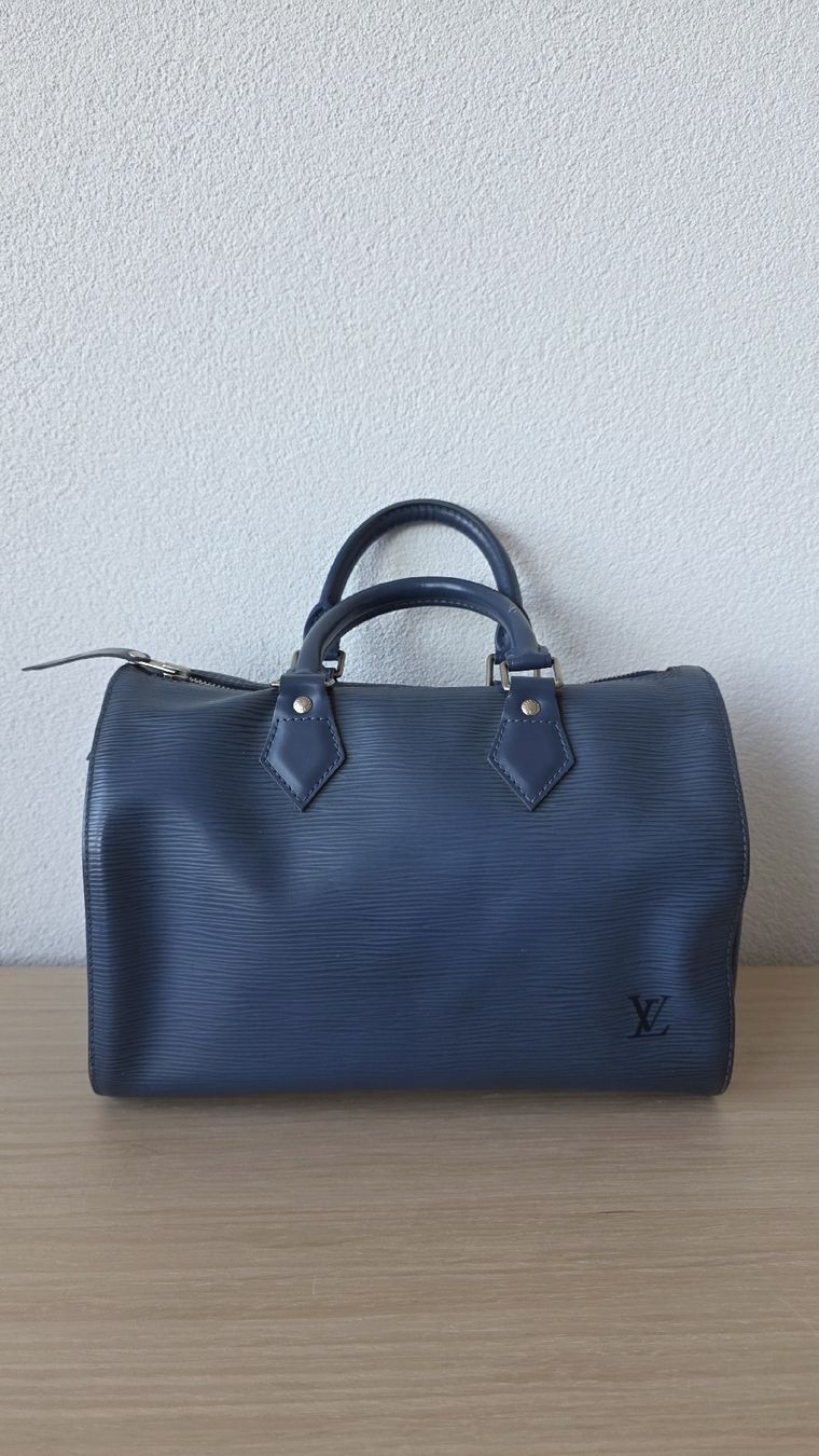 Louis Vuitton Borse da donna: Louis Vuitton Speedy bleu – Usato da Morges venduto da ShoppingTherapy 9