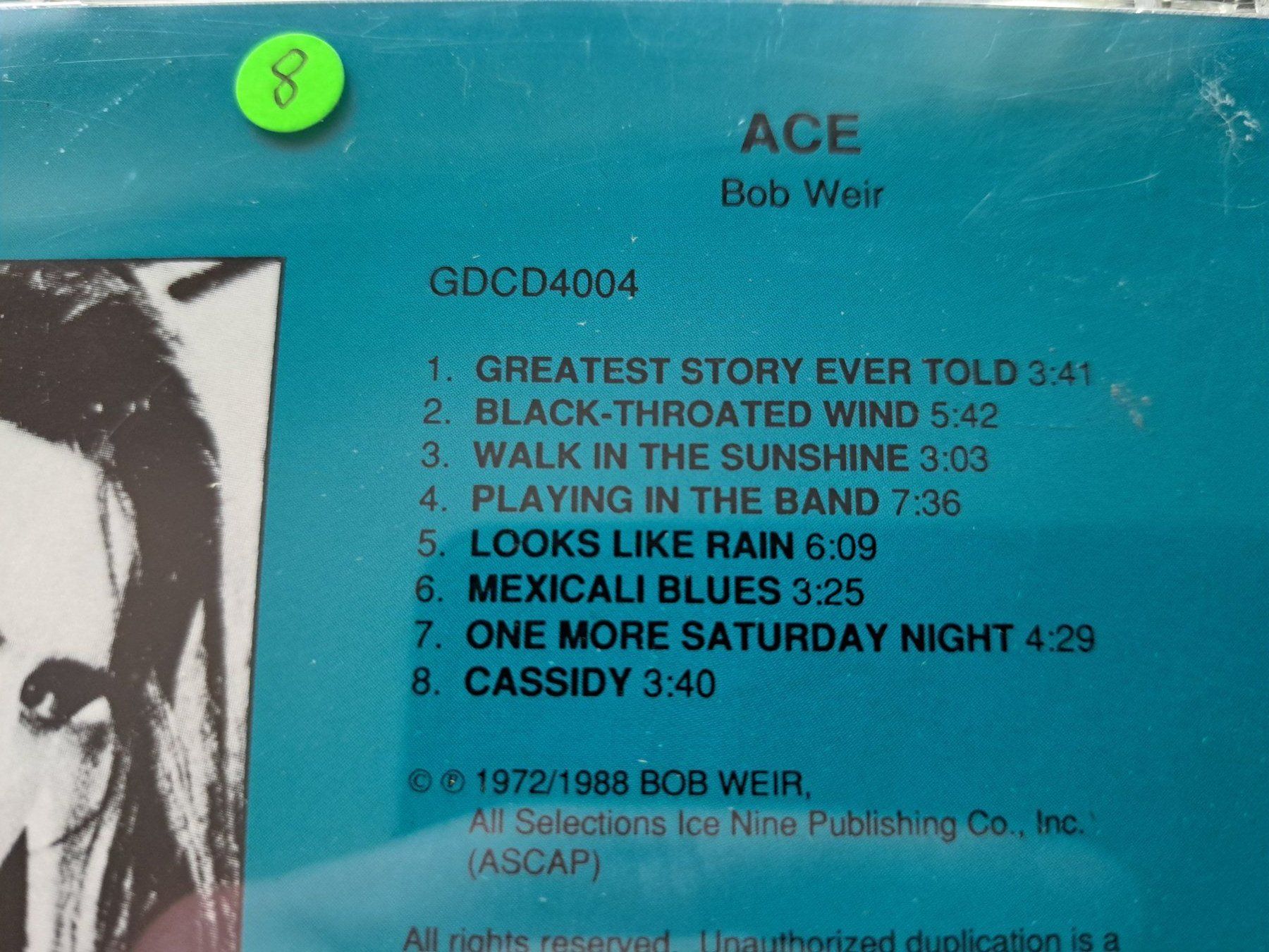 CDs: Bob Weir – Ace  – D'occasion à Pully par bro_n52j 2