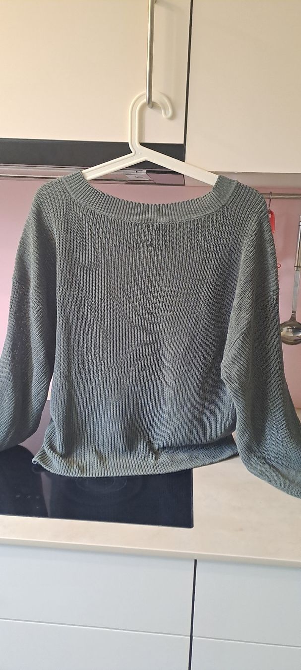 Massimo Dutti Maglioni & Felpe: Massimo Dutti Strickpullover, Gr. S, graublau/graugrün – Usato da Düdingen venduto da Anthelia 3