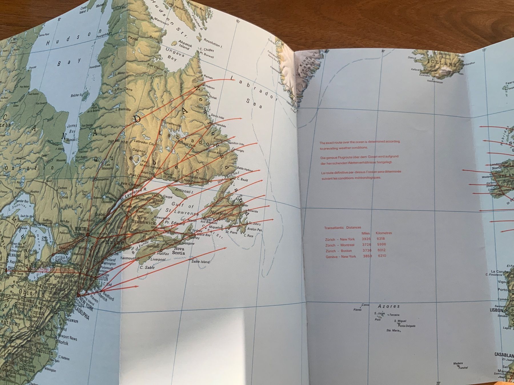 Cartine & Atlanti: Swissair Routenplan 1970s – Usato da Maur venduto da 20hcodracir11 4
