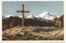 LÖTSCHENTAL Bergkreuz am Lötschenpass