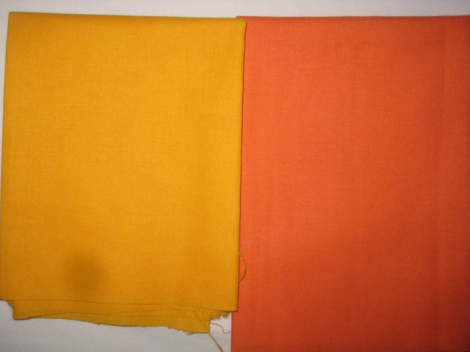Stoffe: Baumwollstoffe orange / gelb 6 Reststücke! – Neu (gemäss Beschreibung) aus Füllinsdorf von Schlupp 2