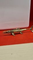 Antike Dekofigur Schwertfisch aus Metall, Rarität!