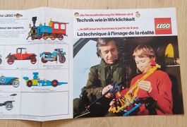 LEGO Werbeblatt Katalog Prospekt 70er gefaltet 13,5 x 13 cm