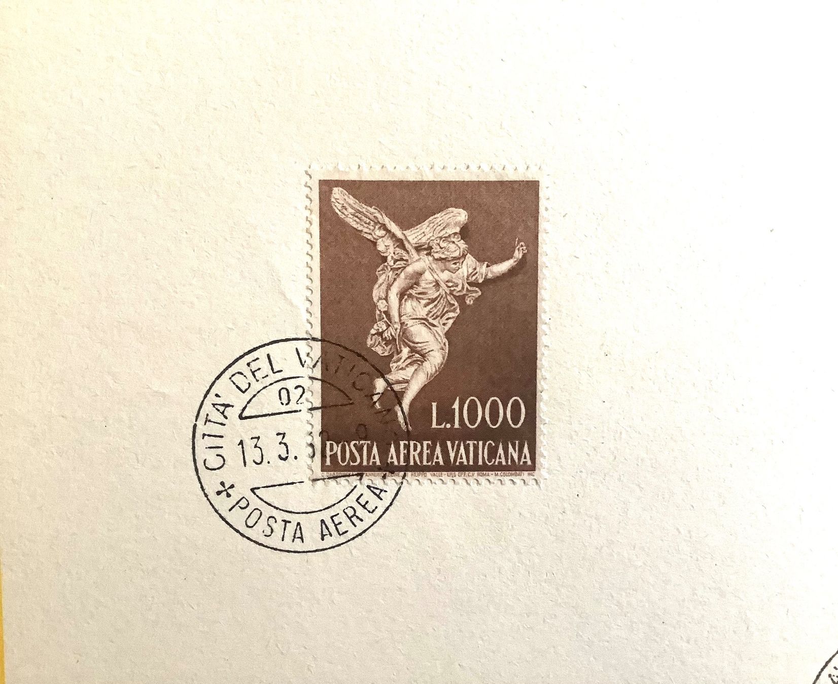 Tutti i francobolli: 1962 VatikanFDC  Folder Flugpostmarken Erzengel Gabriel – Nuovo (secondo la descrizione) da Liestal venduto da Skunk02 2