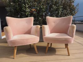 2 Stück Retro, Vintage und Klassiker Design Sessel