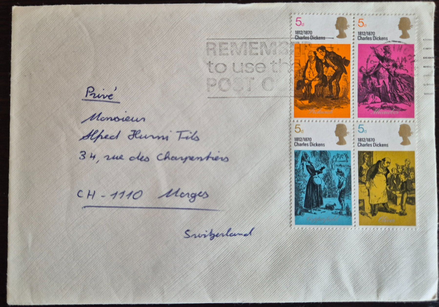 Tutti i francobolli: Briefe aus England – Usato da Buus venduto da papillon098 1